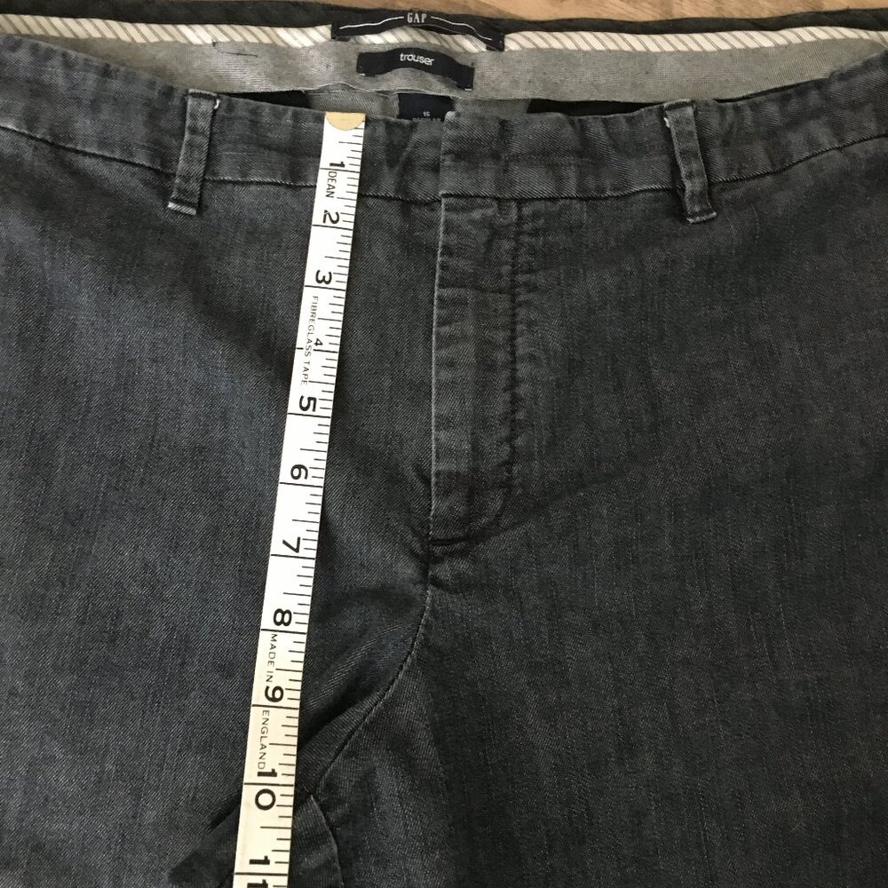 GAP Stretch Denim Regular Trouser Pants Blue Size 16 - Picture 14 of 16